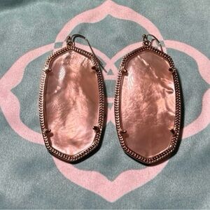 Kendra Scott Elle Gold Drop Earrings in Pink
